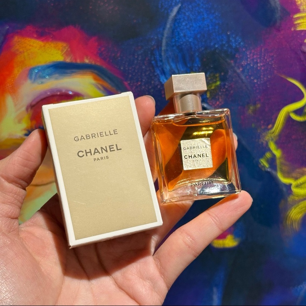 CHANEL Gabrielle Perfume with Gold Accents